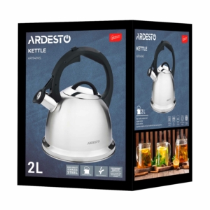 Ardesto Kettle Gemini, 2l, stainless steel