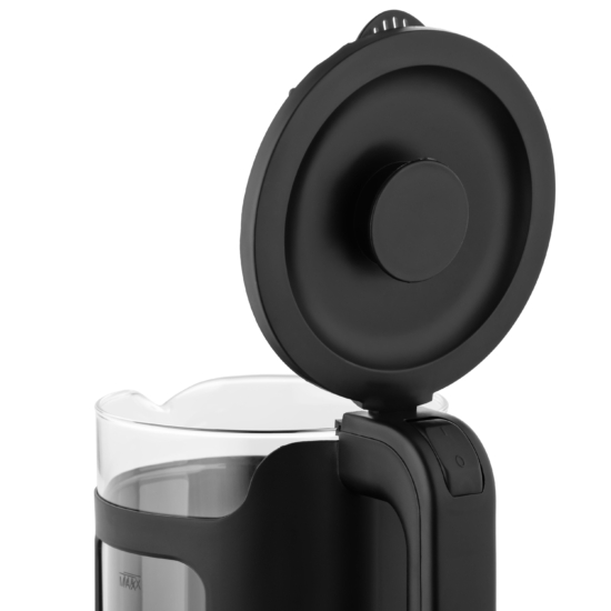 Ardesto Electric Kettle 1.5L, glass+plastic, black