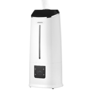 Air humidifier ARDESTO ultrasonic, 40m2, 6.5l, 390ml/h, electric. control, remote control, top. water bay, display, white