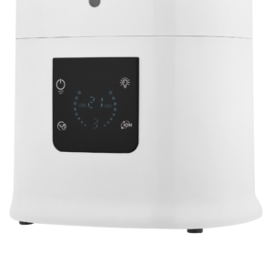 Air humidifier ARDESTO ultrasonic, 40m2, 6.5l, 390ml/h, electric. control, remote control, top. water bay, display, white