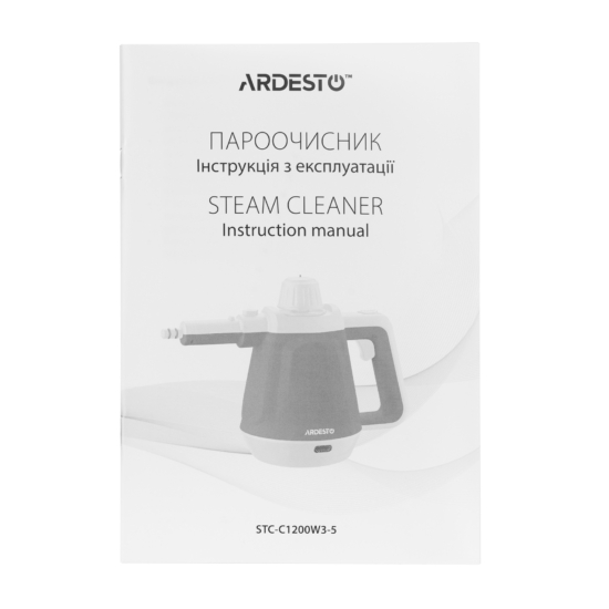 Пароочиститель Ardesto, 1200Вт, 400мл, 3.5Бар, белый+синий
