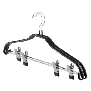 Ardesto Hanger with Clothespin Set 42cm, 2pcs, metal, PVC, black