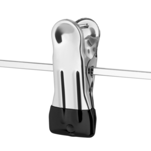 Ardesto Hanger with Clothespin Set 42cm, 2pcs, metal, PVC, black