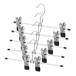 Ardesto Hanger with Clothespin for pants Set 30cm, 5pcs, metal, PVC, black