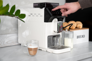 Кавомашина ARDESTO, 2л, зерно, автомат.капуч, дисплей, авторецептів -9, біло-чорний