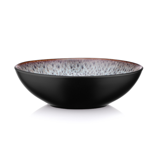 Ardesto Soup plate  Bolzano, 630ml, 18cm, ceramic, black-brown