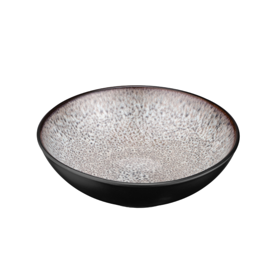 Ardesto Soup plate  Bolzano, 630ml, 18cm, ceramic, black-brown