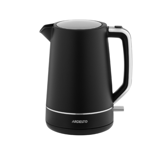 Електрочайник Ardesto Timeless Elegance, 1.7л, Otter, пластик, чорний матовий