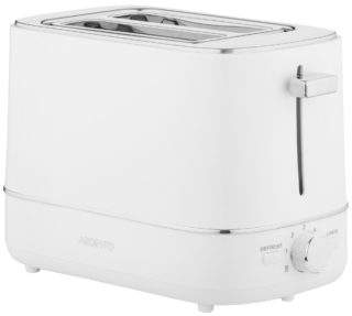 Тостер Ardesto Timeless Elegance, 800Вт, пластик, 2 слоти, білий