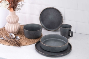 Ardesto Mug Fasano, 310ml, ceramic, dark gray