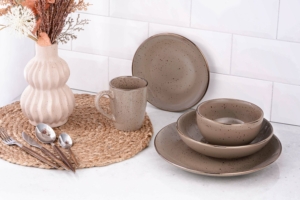 Ardesto Bowl Emilia, 610ml, 14cm, ceramic, brown