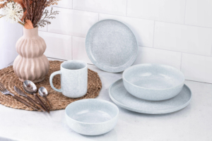 Салатник Ardesto Loreto, 650мл, 15.5см, порцеляна, блакитний