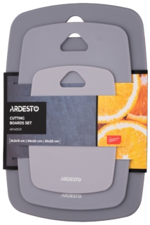 Набір дошок кухонних Ardesto Gemini, 3шт, 20.5×15см, 30×20см, 35×25см, пластик