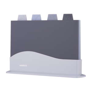 Ardesto Cutting board set with stand Fresh, 4pcs, 23.8×33.8x7cm, plastic