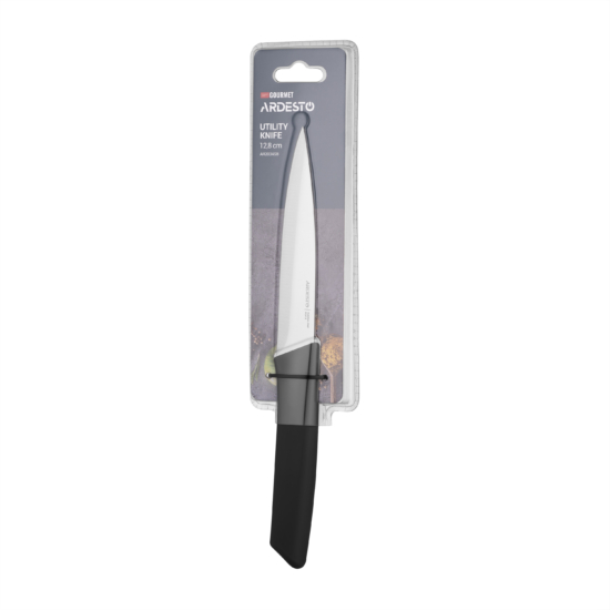 Ardesto Utility Knife Gemini Gourmet, 12.8cm, stainless steel, plastic, black