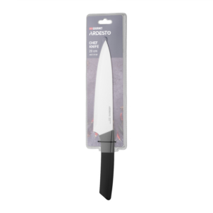 Ardesto Chef Knife Gemini Gourmet, 20cm, stainless steel, plastic, black