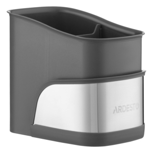 Ardesto Brush organizer Minimalism, 15x10x13.5cm, plastic, stainless steel, grey