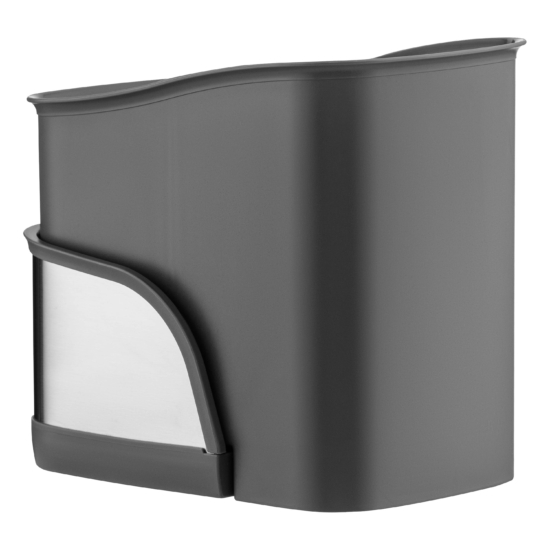 Ardesto Brush organizer Minimalism, 15x10x13.5cm, plastic, stainless steel, grey