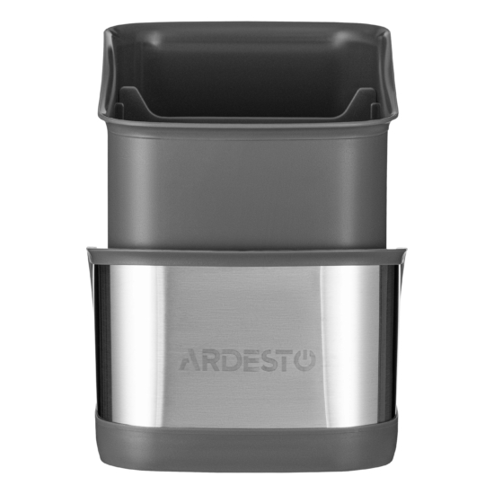 Ardesto Brush organizer Minimalism, 15x10x13.5cm, plastic, stainless steel, grey