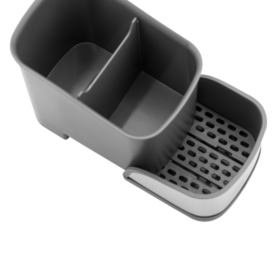 Ardesto Brush organizer Minimalism, 15x10x13.5cm, plastic, stainless steel, grey