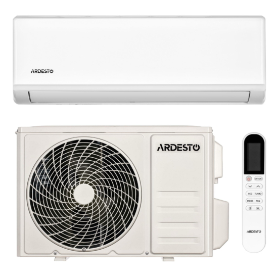 Кондиціонер Ardesto ARD-E07-R32 18м2 on/off 7000BTU 2.0кВт A/A -7°С R32 білий