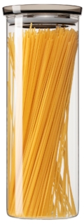 Банка для зберігання Ardesto Fresh, 1600мл, скло, пластик, прозорий