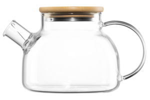 Заварник Ardesto Gemini 800мл, боросиликатное стекло, бамбук, прозрачный
