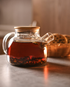 Заварник Ardesto Gemini 800мл, боросиликатное стекло, бамбук, прозрачный