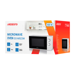 Microwave oven ARDESTO, 23L, mechanical control, 900W, button opening, white