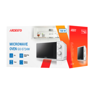 Microwave oven ARDESTO, 20L, mechanical control, 700W, button opening, white