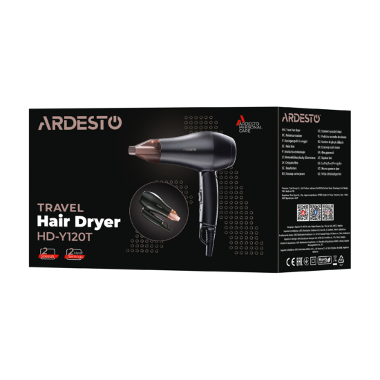 Ardesto Travel Hair Dryer HD-Y120T