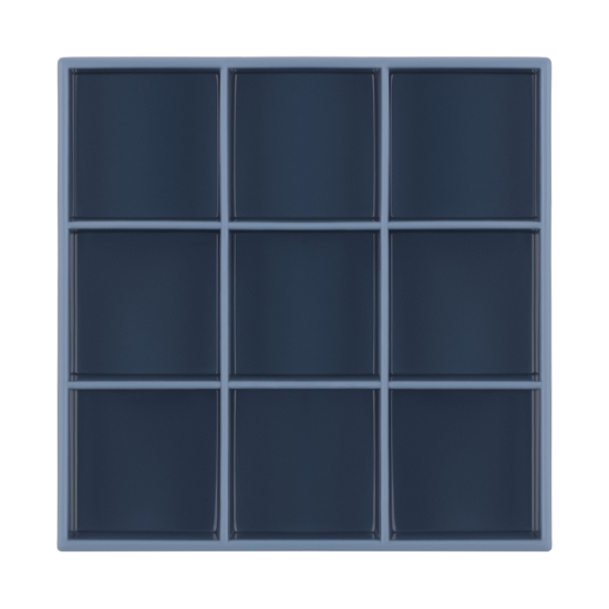 Ardesto Set of ice cube trays Gemini, 2pcs, 10.9×10.9×3.6cm, silicone, blue