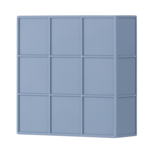 Ardesto Set of ice cube trays Gemini, 2pcs, 10.9×10.9×3.6cm, silicone, blue