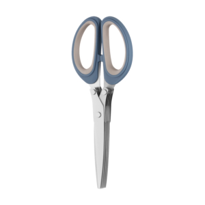Ardesto Kitchen herbal scissors Gemini, 19.3cm, stainless steel, plastic, gray-blue