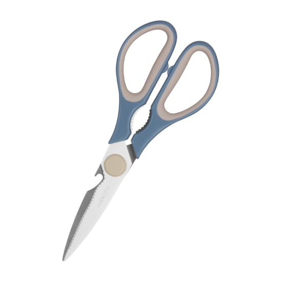 Ardesto Kitchen scissors Gemini, 21cm, stainless steel, plastic, gray-blue