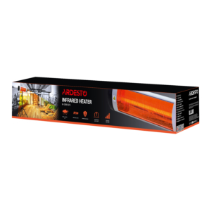 Infrared heater ARDESTO quartz, 9m2, 2000w, mechanical control, grey/black