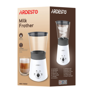 Milk frother&heater Ardesto 300W, tank capacity-330ml, white