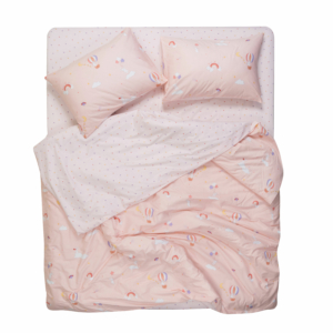 Bedding set 2.0 Ardesto Gloria, sateen,  joy, pink, duvet cover 200x220cm, bed sheet 230x240cm, pillowcases (2) 50x70cm, 100% cotton