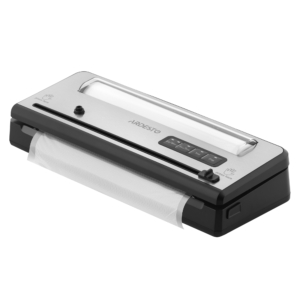 Вакууматор Ardesto для пакетов та рулонов, 110Вт, 28см, электронное, + 1 рулон, пластик+нерж., серебристый