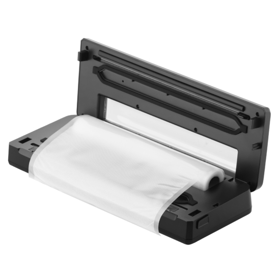 Вакууматор Ardesto для пакетов та рулонов, 110Вт, 28см, электронное, + 1 рулон, пластик+нерж., серебристый