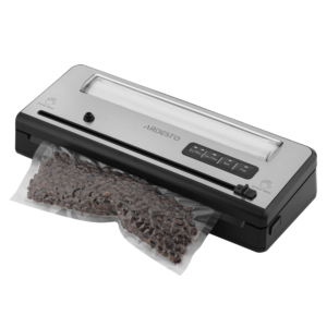 Вакууматор Ardesto для пакетов та рулонов, 110Вт, 28см, электронное, + 1 рулон, пластик+нерж., серебристый