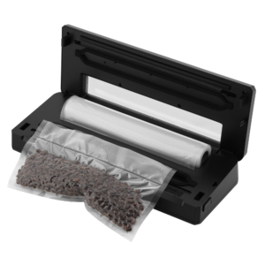 Вакууматор Ardesto для пакетов та рулонов, 110Вт, 28см, электронное, + 1 рулон, пластик+нерж., серебристый