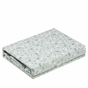 Bedding set 2.0 Ardesto Gloria, sateen, small flowers, grey, duvet cover 200x220cm, bed sheet 230x240cm, pillowcases (2) 50x70cm, 100% cotton