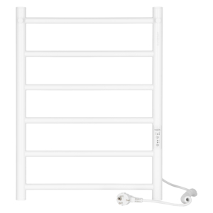 Полотенцесушитель Ardesto электрический Classik-TR K с крючками, 570х430х80мм, таймер-регулятор, сталь, белый матовый
