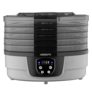 Dryer for products Ardesto FDB-532TTC, 250W, pallets -5x3cm, diameter-32cm, max-70°С, timer, electronic control, plastic, white