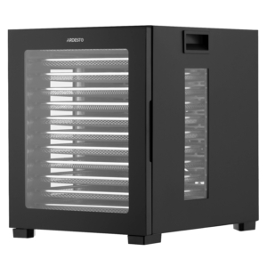 Dryer for products Ardesto FDB-1242, 850W, pallets -12x3cm, max-70°С, timer, electronic control, stainless steel, black