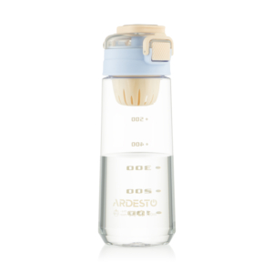 Ardesto Bottle with fruit infuser Duo 720ml, plastic, light blue, beige
