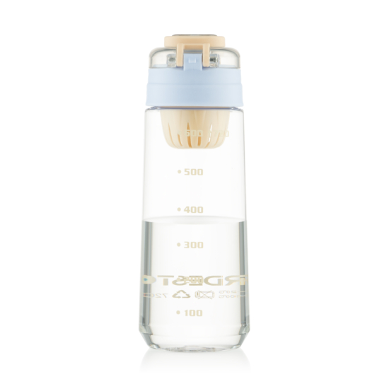 Ardesto Bottle with fruit infuser Duo 720ml, plastic, light blue, beige