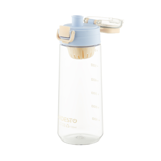 Ardesto Bottle with fruit infuser Duo 720ml, plastic, light blue, beige