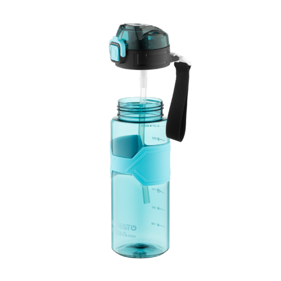 Пляшка для води Ardesto Fitness 800мл, пластик, блакитний